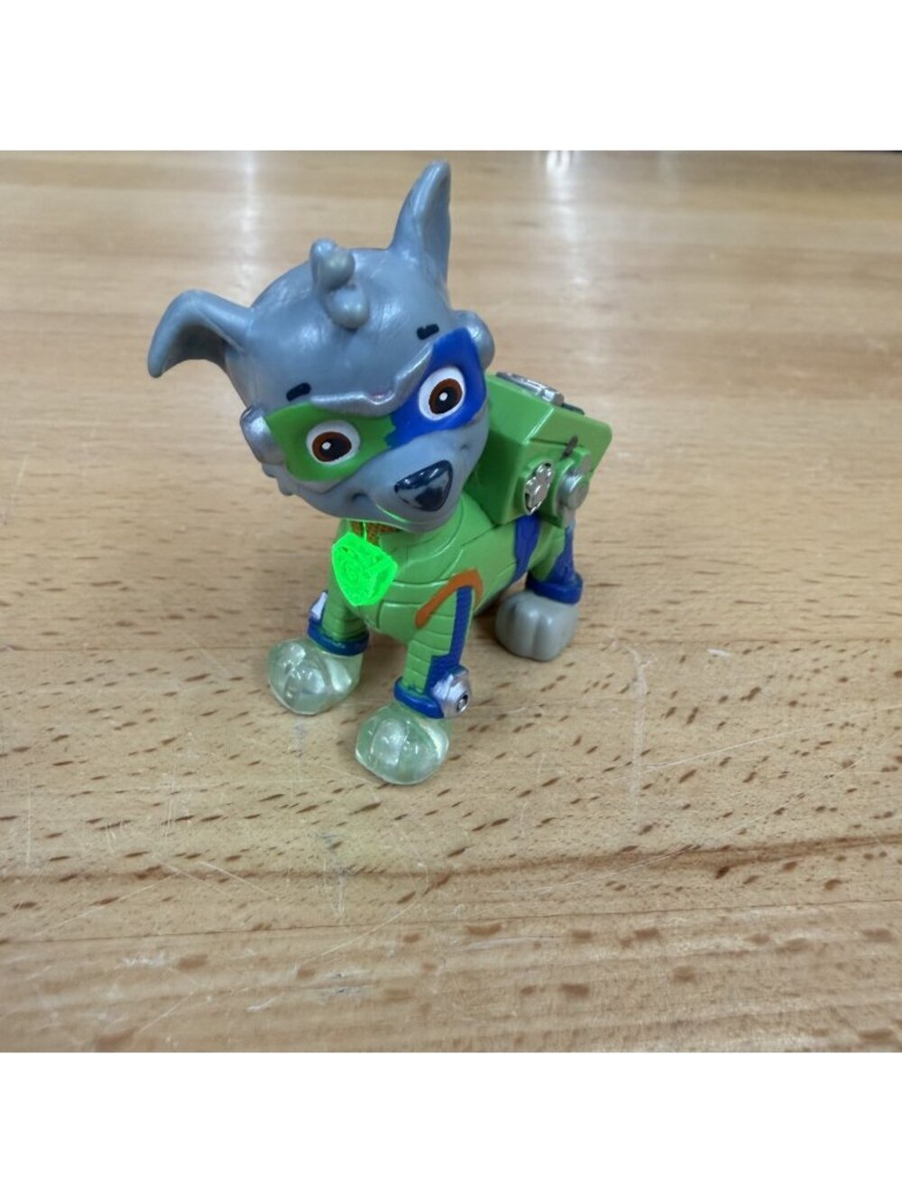 Paw Patrol Mighty Pups Rocky Figure Light Up Works